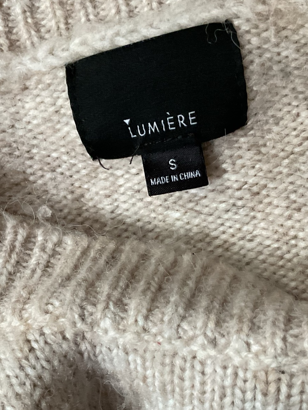 Lumiere sweater with denim sleeves, Small - Picture 5 of 5